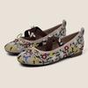Elegante Ballerinas mit besticktem Schleifendesign für Damen, Luxus-Mary-Jane-Schuh mit Kristall-Kreuzbindung und Leopardenmuster, Gemütlicher, leichter Loafer