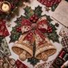 Pre-cut Fabric Christmas Patchwork Art Painting Kit Christmas Tree Patchwork Fabric Kit  Friend