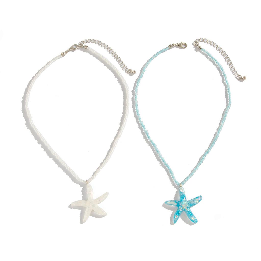 Beach Vacation Sea Star Pendant Necklace - Chic and Refreshing Collar Chain - Delicate Designer Choker - Minimalist Jewelry for Women