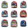 Super Mario Bros Pattern Kids Baseball Cap With Cotton Material And Sun Block For Outdoor Activities
