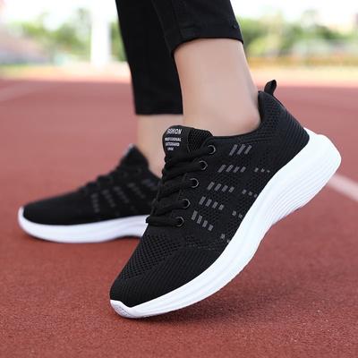 Toamnă Nou Pantofi de Damă Respirabili Flyknit Ediție Coreeană Versatili Confortabili Pantofi Casual Pantofi Sport Mari pentru Femei Pantofi de Alergare