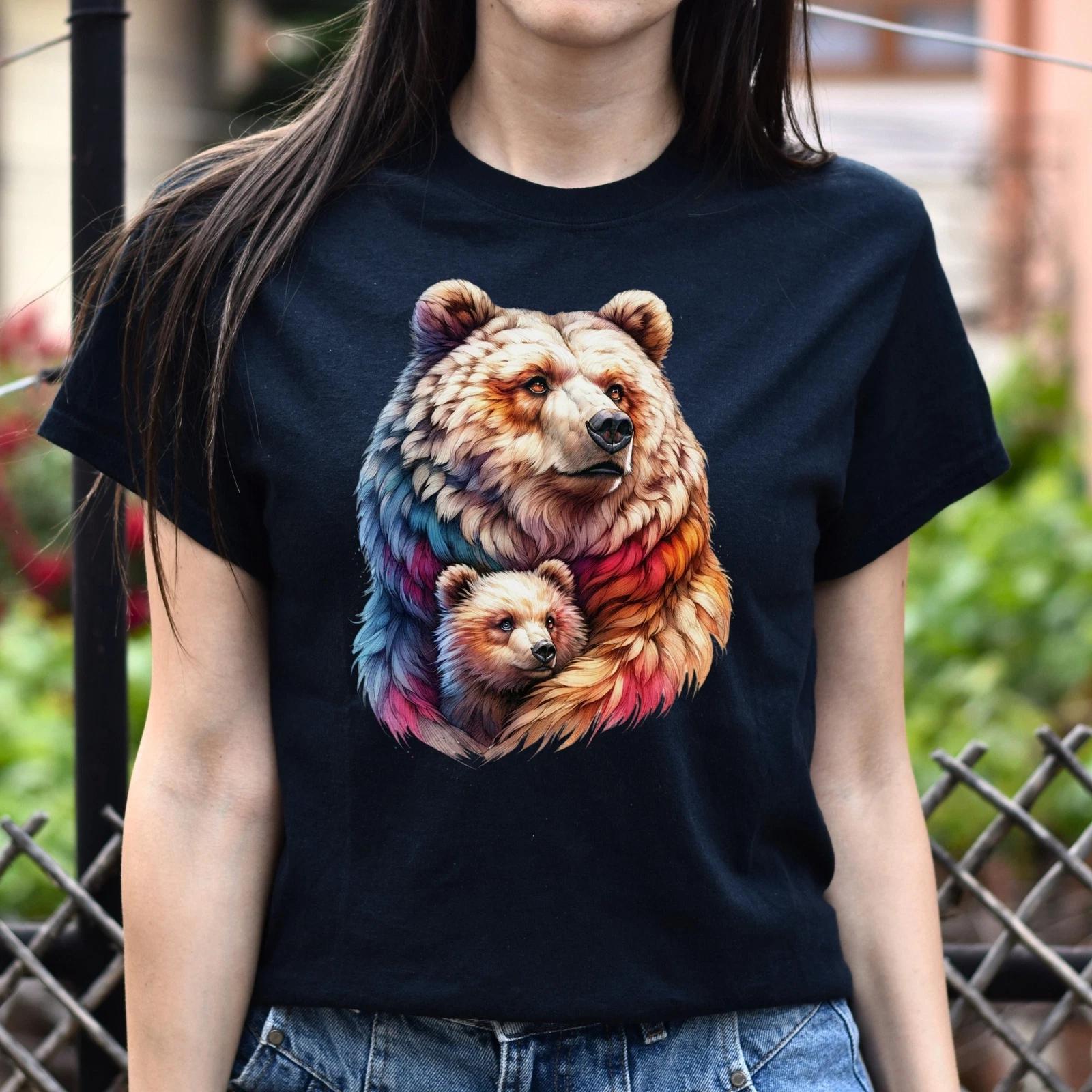 Mama Bear Unisex T-shirt Mother s Day tee Black Navy Dark Heather M