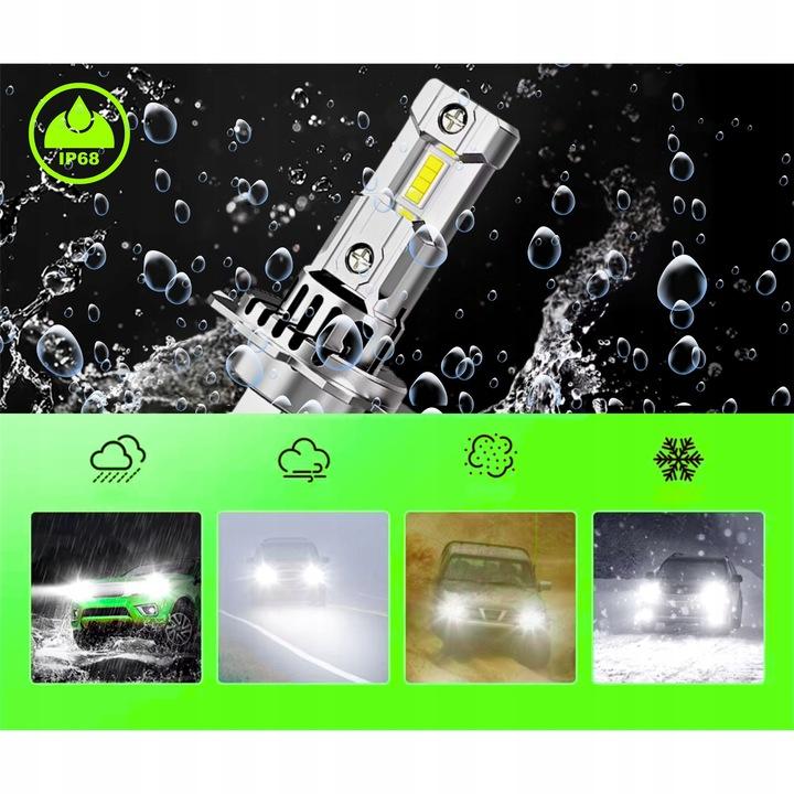 Żarówki H7 Led Homologacja 90W Canbus Białe H7 Mocne 1000% H7 Xenon White