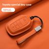 New Leather Car Remote Key Case Cover Shell For Prius Camry Corolla Avalon CHR RAV4 Land Cruiser Prado Keyless Key Fob