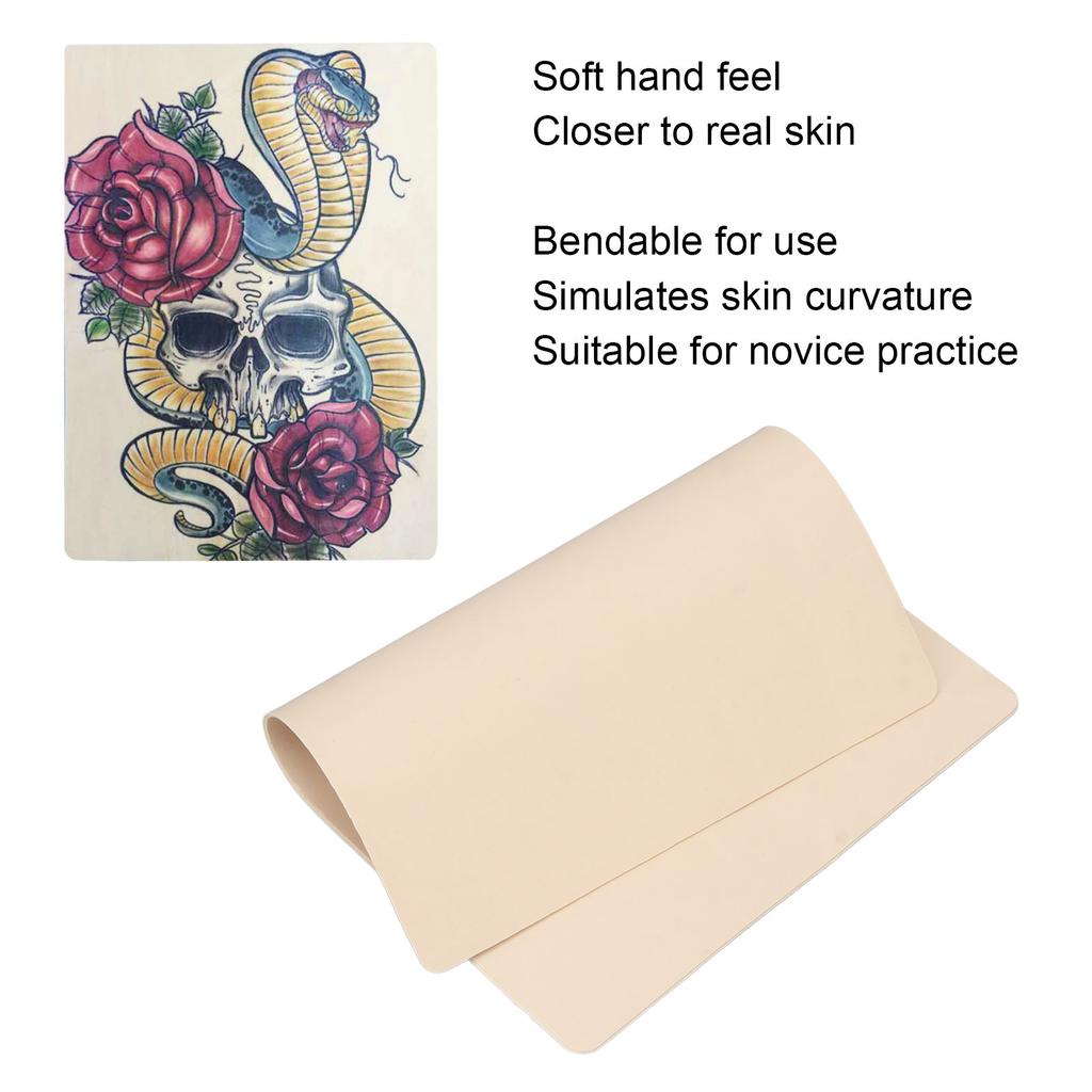 20 Sheet Practice Skin Silicone Double Side Fake Skin for Microblading Eyebrows Lips S