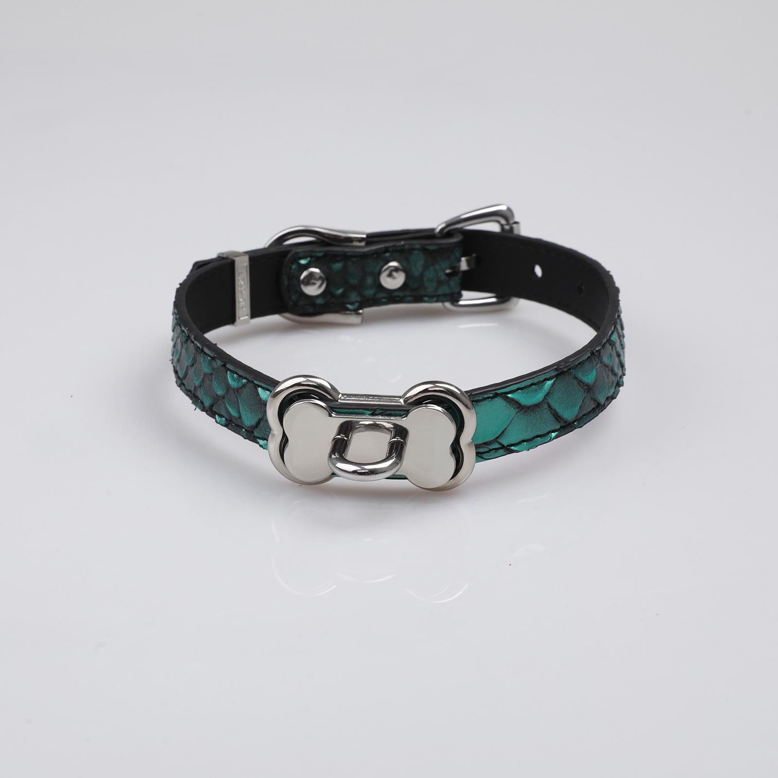 

Girly Heart & Bone Puppy Collar with Leash and K9 Ornaments