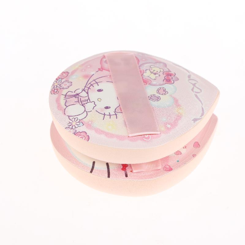 Kawaii Animation Sanrio Cartoon Pattern Hello Kitty Air Cushion Powder Puff Dry And Wet Use Sponge Makeup Setting Makeup Tool