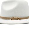 Autumn And Winter British Style Men And Women Woolen Soft Felt Hat Big Eave Hat Classic Khaki Belt Woolen Top Hat