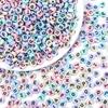 100pcs Acrylic Letter Beads Mixed Color Flat Round Alphabet Loose Spacer Beads For Jewelry Making DIY Bracelet Necklace Supplies