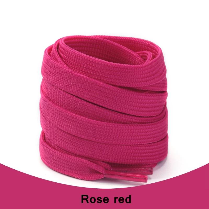 1Pair Solid Flat Shoelaces Sneakers Canvas Shoe laces Women Men Shoelace 21Colors Width 0.8cm Classic Laces for Shoes Strings