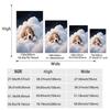 1PC Cute Cloud Puppy Printed Flannel Blanket Multi Size Living Room Sofa Napping Cover Soft and Comfortable Machine Washable