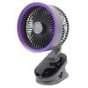 Auto Oscillating Fan 100 Speeds Low Noise Type C Charging Small Desk Fan with Touch Buttons and LED Display Screen