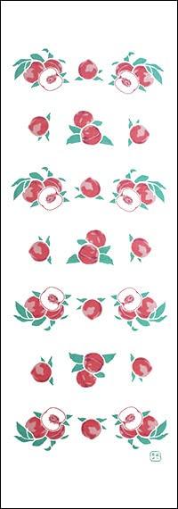 

Dyeing Anbo Hand Towel Fruit Authentic Dyed Cotton Tokuoka Made in Japan 35cm x 100cm Peach White 100% белый