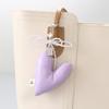 Sweet Three Dimensional Leather Heart-Shaped Bow Pendant Keychain Candy Color Cotton Filling Backpack Hangings Decoration Gift