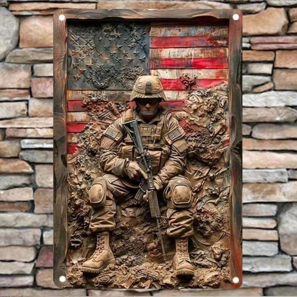 Metalowy Znak Blaszany Vintage Dekoracja Ścienna 20x30cm