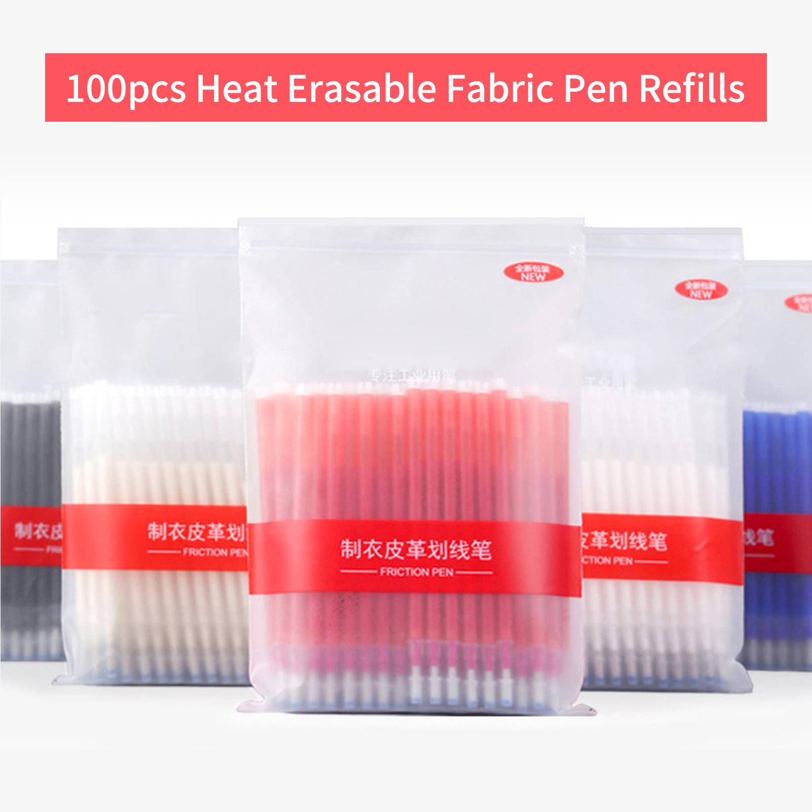 100 шт. Термоисчезающие стержни для ткани, высокотемпературные исчезающие чернила, маркеры для ткани, разметка для вышивки, шитья, рукоделия, шитья, портных
