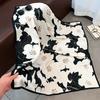New 91CM large square scarf temperament twill silk scarf women's spring and autumn fashion foreign style shawl scarf decoration
