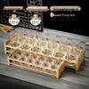 Shi Jin Guld Bambuknut Karaff och Baijiu Kopp Set