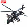 Latest 419Pcs Military Wz-10S Helicopter Gunship Bottom Air Overlord Blocks Construction Blocks Educational Toys For Kids