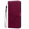 Butterfly Leather Flip Phone Case For Samsung Galaxy A36 A56 5G A26 A16 Honor X9C X7C Xiaomi Redmi Note 13 14 Pro Strap Wallet Book Card Slot Cover
