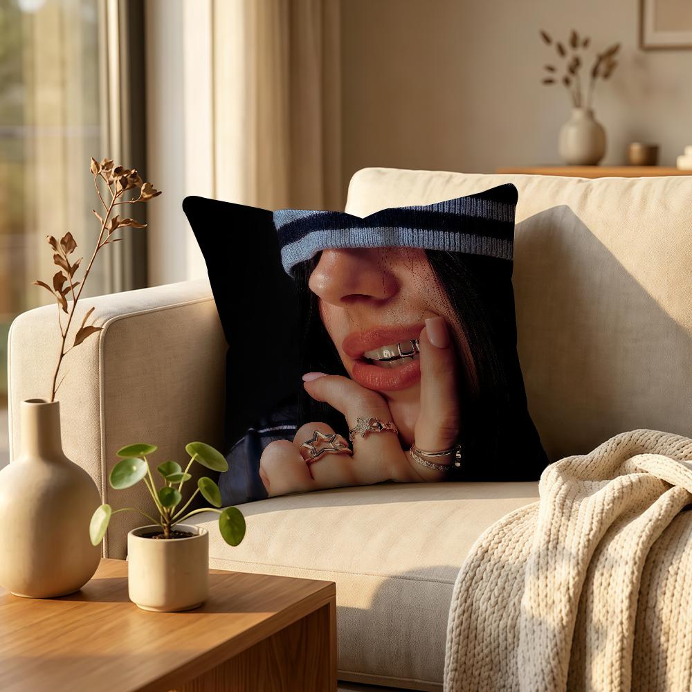 American singer BBillieGirl Eeilish cushion cover Comfortable Decorative For Bedroom Living room Dormitory Picnic and Holiday