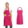 Moderner Polyester-Schürze mit einfarbigem Design für Restaurant- und Küchengebrauch