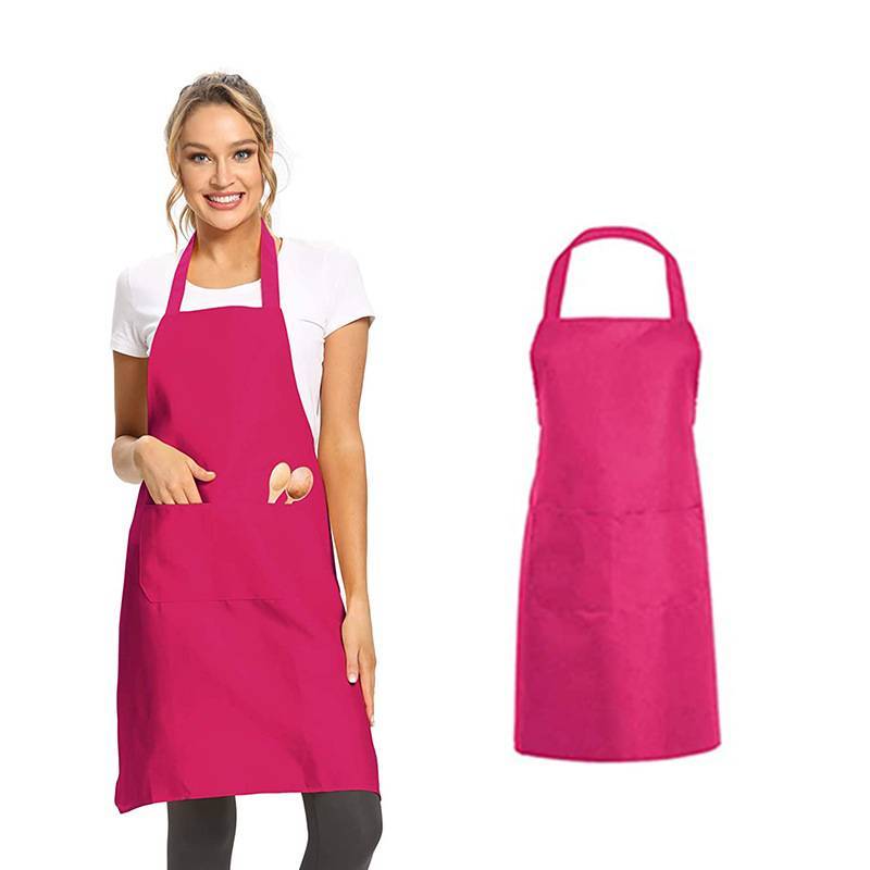 Moderner Polyester-Schürze mit einfarbigem Design für Restaurant- und Küchengebrauch