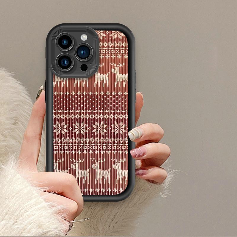 Deer Totem Printed Fashion Case Flexible Soft Silicone TPU Shell Full Back Cover for iPhone Samsung