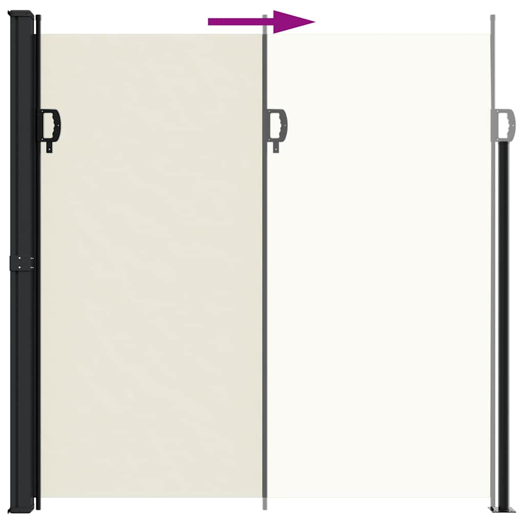 Retractable Side Awning Cream 200 x 300 cm
