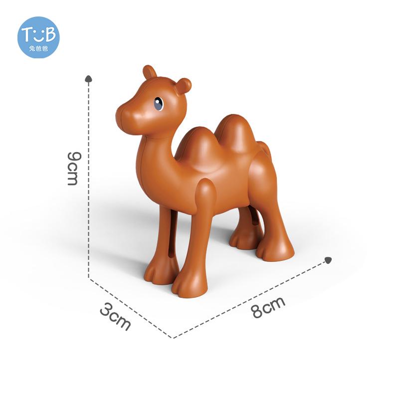 Big Building Blocks Marine Farm Animal Cat Dog Accessories Lion Shark Compatible With Duploed City Education Children Gift Toys