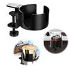 Desk Cup Holder Metal Anti Spill Office Desktop Mug Rack Large Desk Cup Holder Clamp To Hold Coffee Cups Water Bottles
