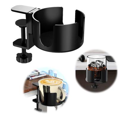 Desk Cup Holder Metal Anti Spill Office Desktop Mug Rack Large Desk Cup Holder Clamp To Hold Coffee Cups Water Bottles