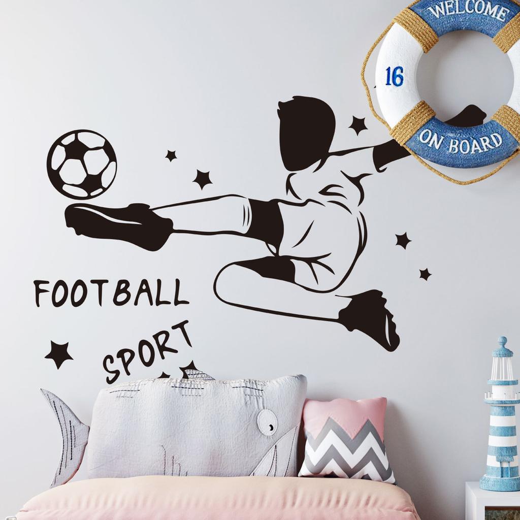 2026 USA Canada Mexico World Cup Football Soccer Wall Sticker Self-Adhesive Removable for Home Party Room Fan Decor
