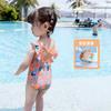 Costume da bagno intero a rapida asciugatura con protezione UV per bambina, costume da bagno per neonati e bambini per nuoto e primavera