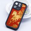 Golden Horse Year Mobile Phone Case for iPhone 17 16 15 14 13 12 11 Air Pro Max Plus Thicken TPU Colorful Cover Pretty Cover