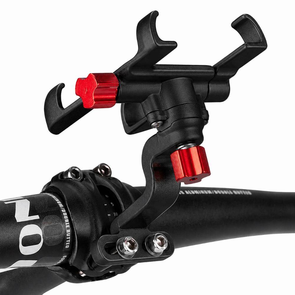 360° Rotation Bike Phone Mount Aluminum Alloy Bike Phone Holder Bike Stem Phone Mount MTB Bike