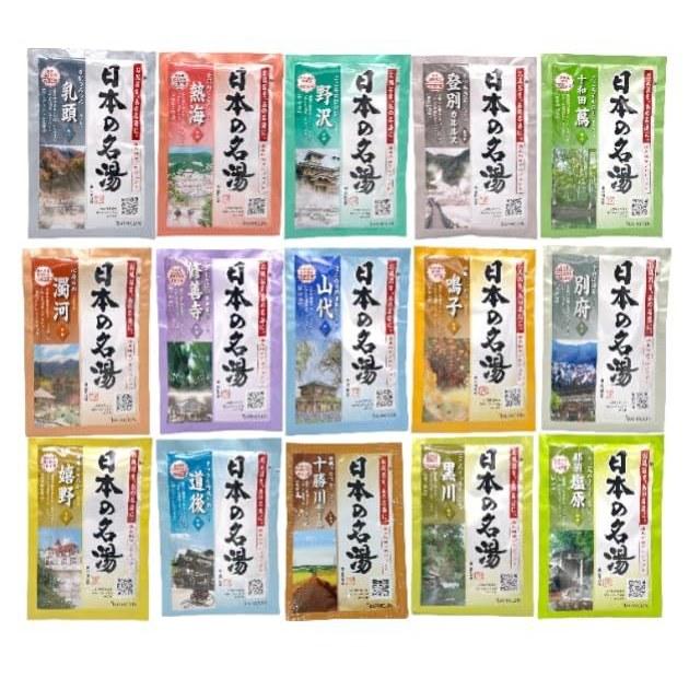 Large Capacity Japanese Famous Spring 30G 82 Packs Bath Additive Choose from 15 Types Traveling Mood