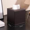 Leather Square Tissue Box