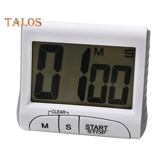 

1 комплект, таймер для приготовления пищи, большой экран, большой номер, электронный таймер, магнитное напоминание о времени, часы с положительным/обратным отсчетом, кухонный гаджет белый