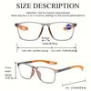 4pcs  Sports Style Reading Glasses for Men & Women - Retro Square Design Clear Lenses Anti-Blue Light Multiple Colors