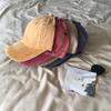Washed Hat Old Baseball Hat Retro Duckbill Hat Solid Color Women S Outdoor