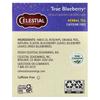 Celestial Seasonings Herbal Tea, Caffeine-Free True Blueberry, 20 Tea Bags, 1.6 oz (45 g)