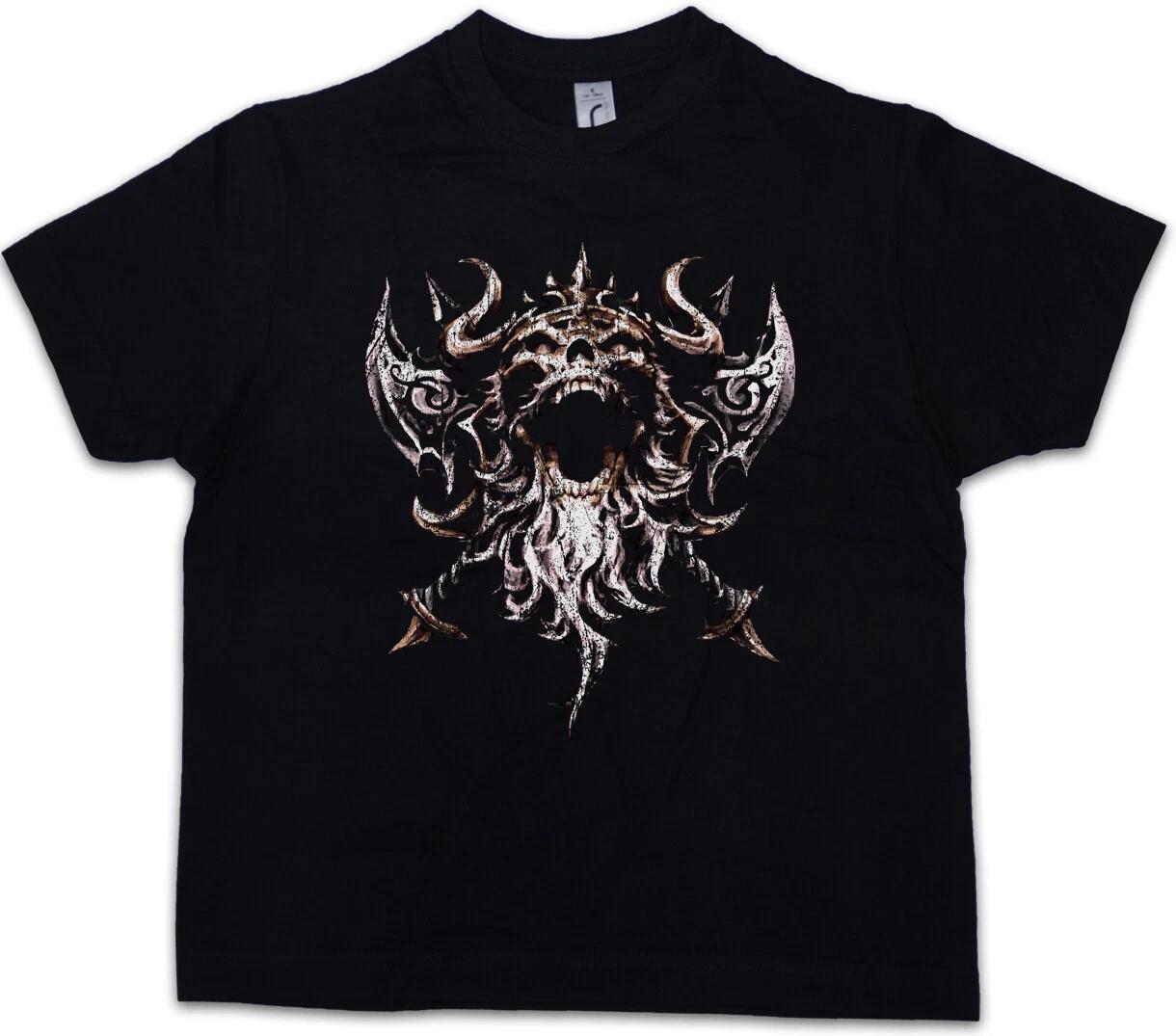 VIKING SKULL V Kids Boys kids boys T-Shirt Runes Valhalla Odin Thor Vikings Vikings 100