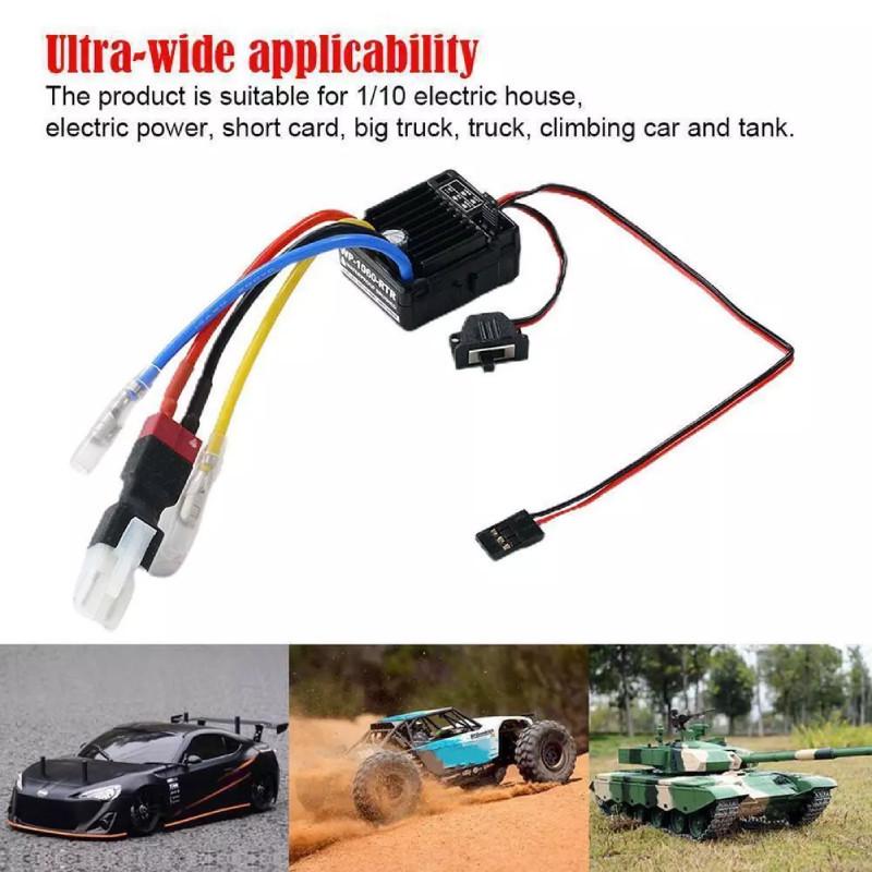 Hobbywing Quicrun 60a Wasserdichter Fahrtenregler Rtr Schwarz Wp1060 Für Rc Autos Und Lkw