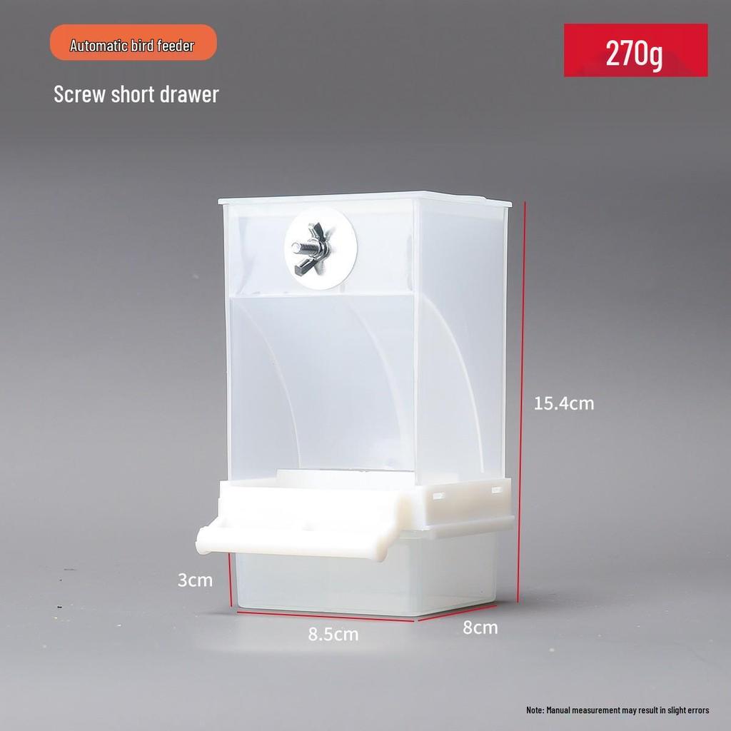 Anti-Spill Splash-Proof Hanging Bird Feeder for Parakeets and Cockatiels