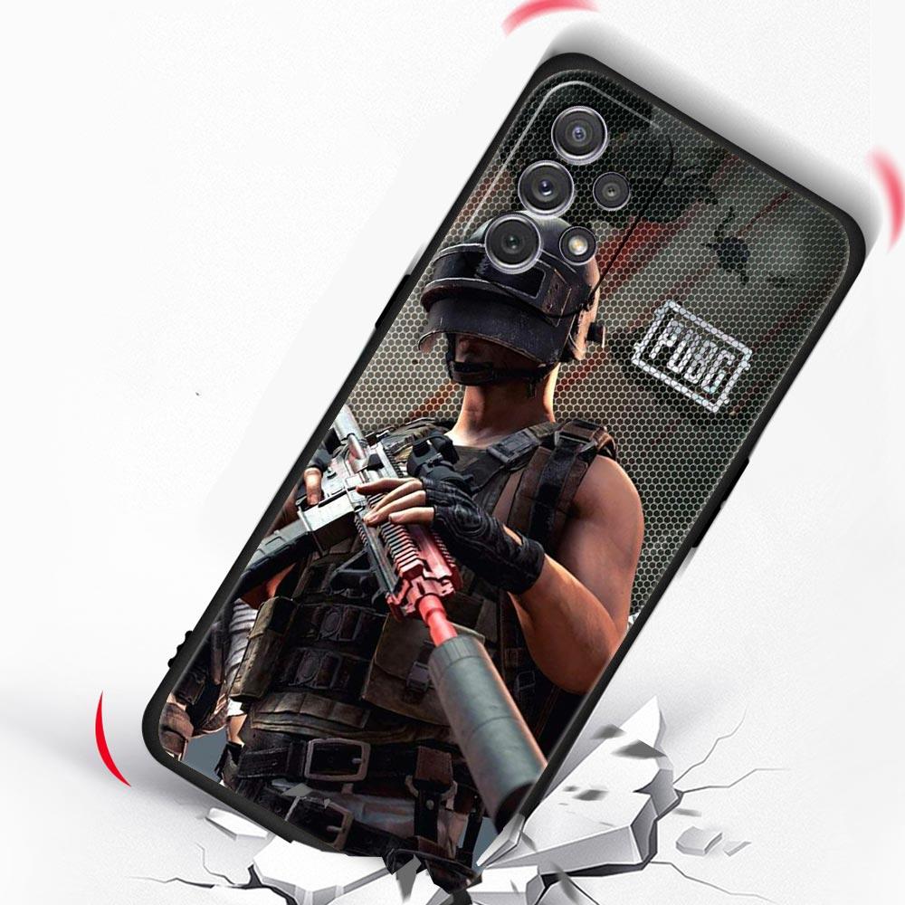 PUBG Game Telefoonhoesje Voor Samsung Galaxy A17 A07 A55 A35 A25 A15 A05s A33 5G A31 A23 A21s A13 A41 A73 A53 A51 A71 A03s S10 Cover