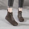 Spring and summer new retro leather high-top cool boots round head hollow single shoes fashion