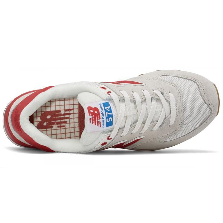 New Balance 574 Grau Rot Damen WL574RSA