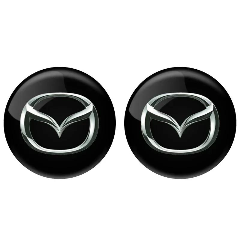 

2025 Hot 2pcs For Mazda 3 6 Atenza Axela MS CX-3 Car Door Keyhole Stickers Auto Door Lock Protection Self-adhesive Decals Acces чёрный