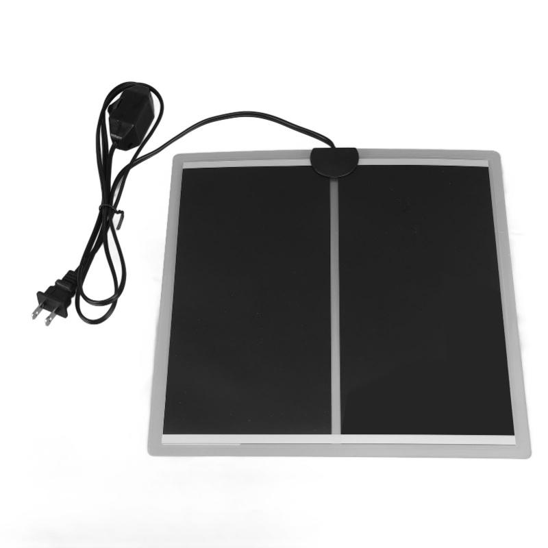 Reptile Terrarium Heat Pad Rapid Heating 110V To Waterproof Adjustable Temperature Reliable For Home Living Room Office